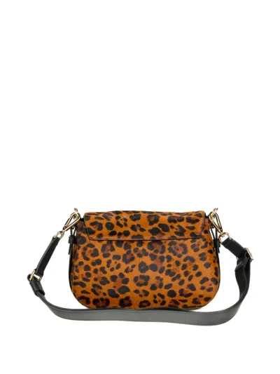 Orciani Kate Alba Leopard Detail Cross Body Bag In Multi