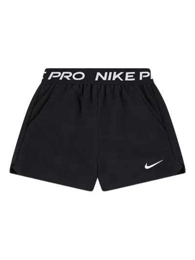 Nike Logo-waistband Shorts In Black