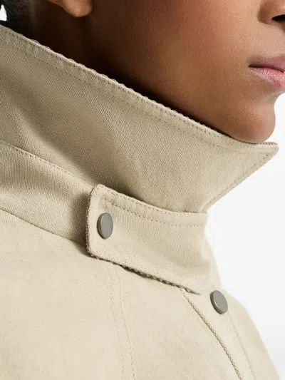 Brunello Cucinelli Canvas Outerwear Jacket In Neutral
