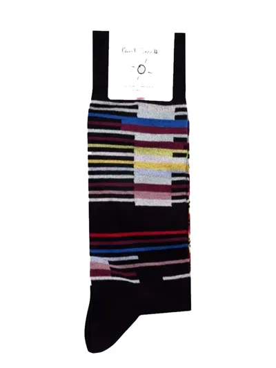 Paul Smith Signature Stripe Socks In Black