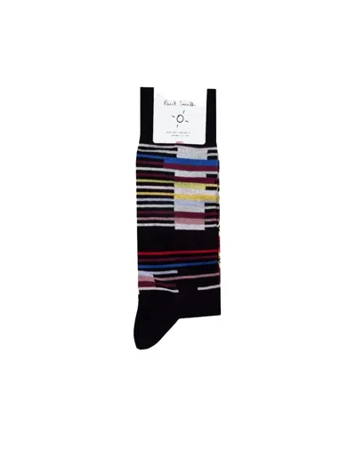 Paul Smith Signature Stripe Socks In Black