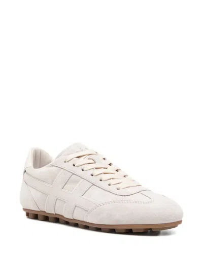 Hogan Olympia Suede Sneakers In White