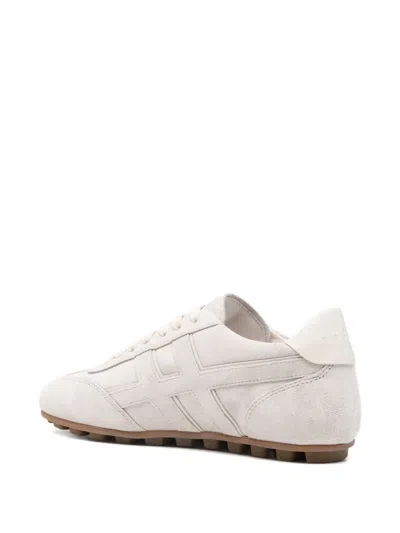 Hogan Olympia Suede Sneakers In White