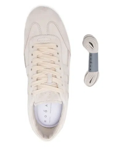 Hogan Olympia Suede Sneakers In White
