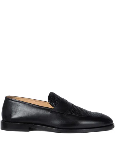 Brunello Cucinelli Penny-slot Loafers In Black