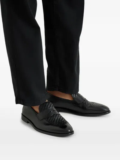Brunello Cucinelli Penny-slot Loafers In Black