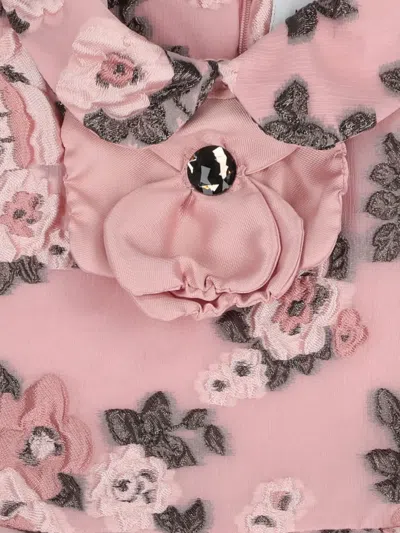 Mama Luma Floral Brocade Dress In Pink