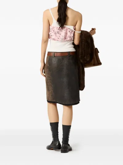 Miu Miu Bandeau-top In Pink