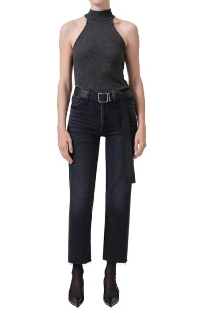 Citizen Of Humanity Citizens Of Humanity Palma High Waist Raw Hem Jeans In Gold