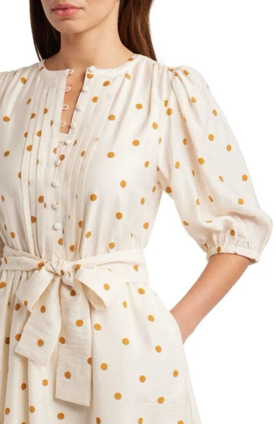 Caslon ® Pintuck Tie Waist Dress