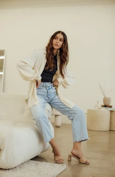 Open Edit Jaydin Slide Sandal In White