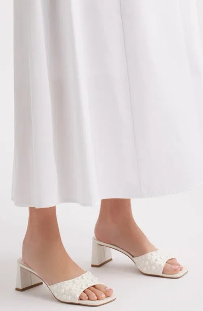 Open Edit Jaydin Slide Sandal In White