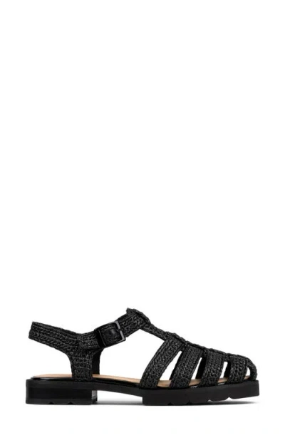 Donald Pliner Laynar Fisherman Sandal In Black