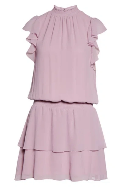 1.state Flutter Sleeve Dress In Pink