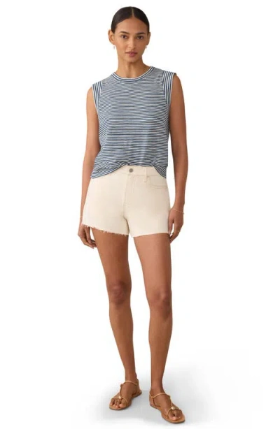 Faherty Sunwashed Stripe Organic Cotton Slub Muscle Tank In Multi