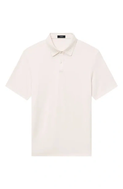 Theory Kayser Solid Modal Blend Polo In White
