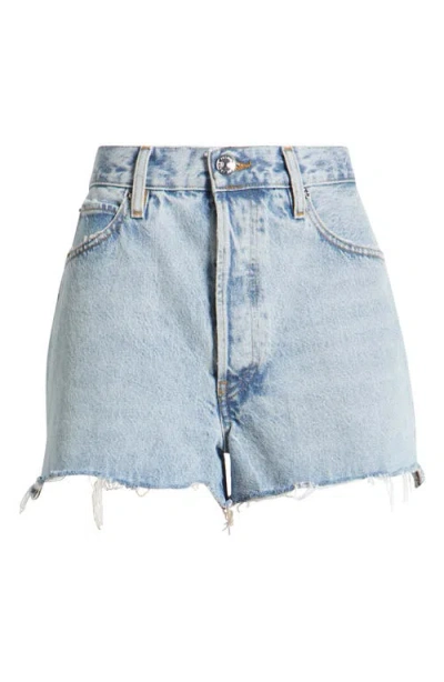 Frame The Dare High Waist Denim Cutoff Shorts