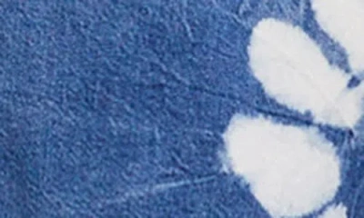 Madewell Minimal Denim Shift Dress In Shibori Shibori Wash In Blue