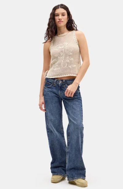 Bdg Urban Outfitters Open Stitch Sleeveless Sweater Vest In Neutral