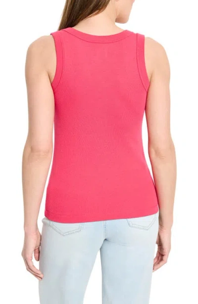 Nic + Zoe Nic+zoe Perfect Knit Rib Scoop Neck Tank In Green