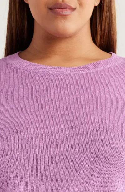 Eileen Fisher Crewneck Sweater In Purple