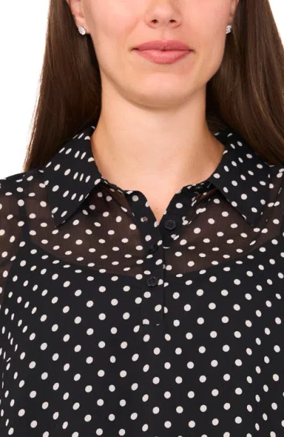 Halogen ® Ruffle Sleeve Shirt In Black