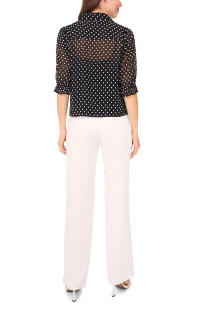 Halogen ® Ruffle Sleeve Shirt In Black