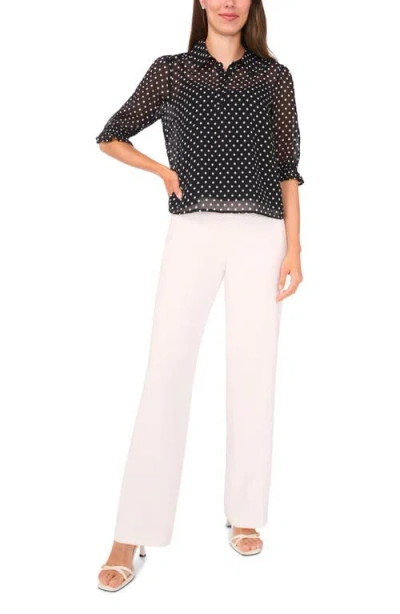 Halogen ® Ruffle Sleeve Shirt In Black