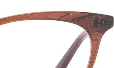 Diff Jade 51mm Blue Light Blocking Cat Eye Glasses In Brown