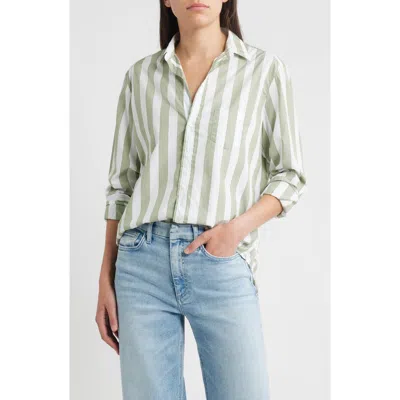 Frank & Eileen Eileen Relaxed Button-up Shirt In Green