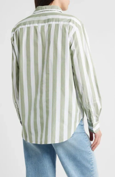 Frank & Eileen Eileen Relaxed Button-up Shirt In Green
