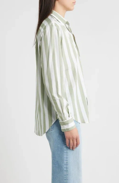 Frank & Eileen Eileen Relaxed Button-up Shirt In Green