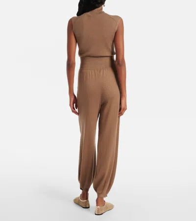 Loro Piana Cashmere-blend Sweatpants In Brown