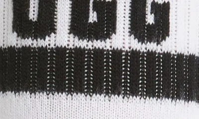 Ugg(r) Dierson Logo Quarter Socks In White