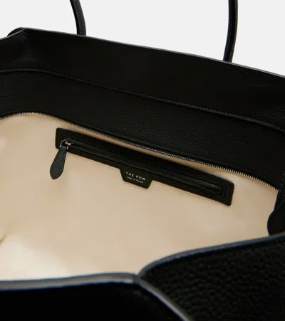 The Row Marlo Large Leather Tote Bag In Green