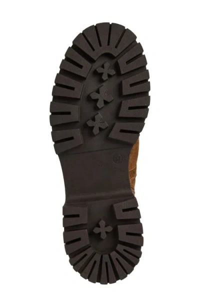 Bruno Magli Luca Lug Sole Suede Moto Boot In Brown