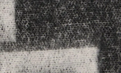 Karl Lagerfeld Paris Logo Fluffy Blanket Scarf In Brown