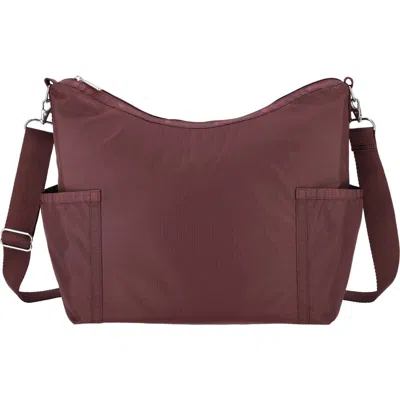 Lesportsac Zip Bucket Shoulder Bag In Burgundy