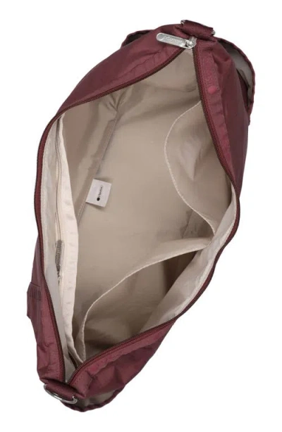 Lesportsac Zip Bucket Shoulder Bag In Burgundy