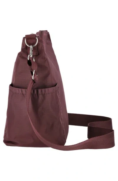 Lesportsac Zip Bucket Shoulder Bag In Burgundy