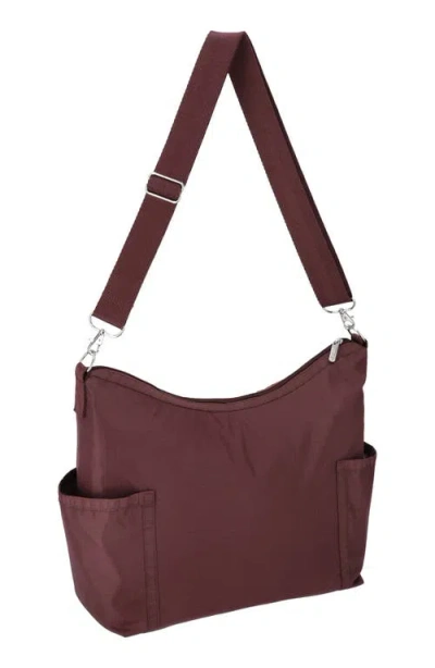 Lesportsac Zip Bucket Shoulder Bag In Burgundy