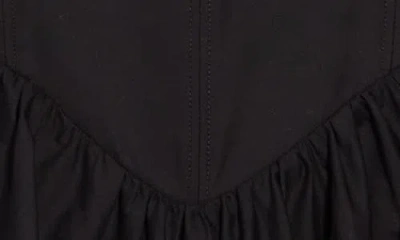 Good American Corset Poplin Minidress In Black