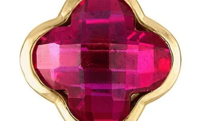 Fzn 10k Gold Quatrefoil Stud Earrings