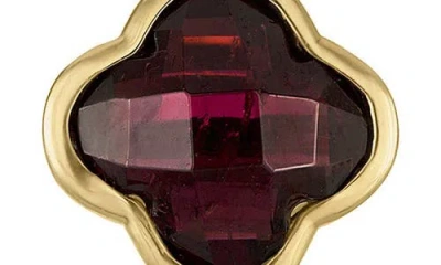 Fzn 10k Gold Quatrefoil Stud Earrings