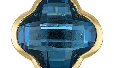 Fzn 10k Gold Quatrefoil Stud Earrings