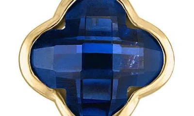 Fzn 10k Gold Quatrefoil Stud Earrings