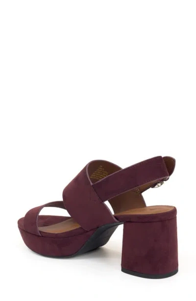 Aerosoles Camilia Platform Sandal In Burgundy