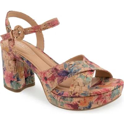 Reaction Kenneth Cole Reeva Platform Sandal In Multi