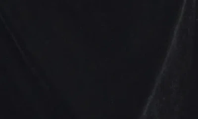 Flying Tomato Velvet Long Sleeve Midi Dress In Black