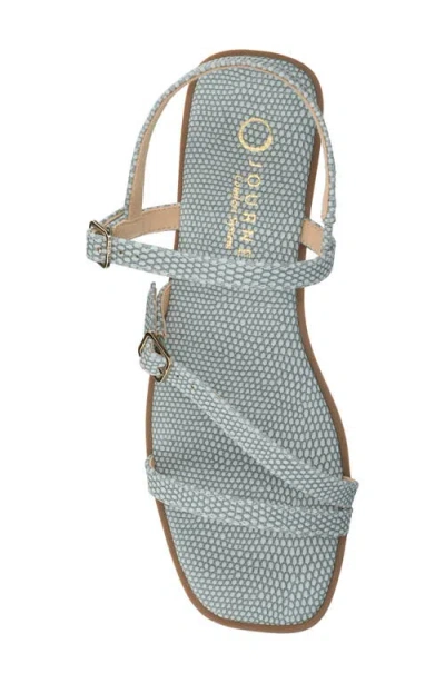 Journee Collection Womens Flat Sandals In Blue